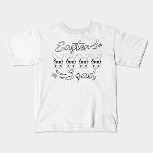 Easter Squad Easter Day Easter Bunny Kids T-Shirt